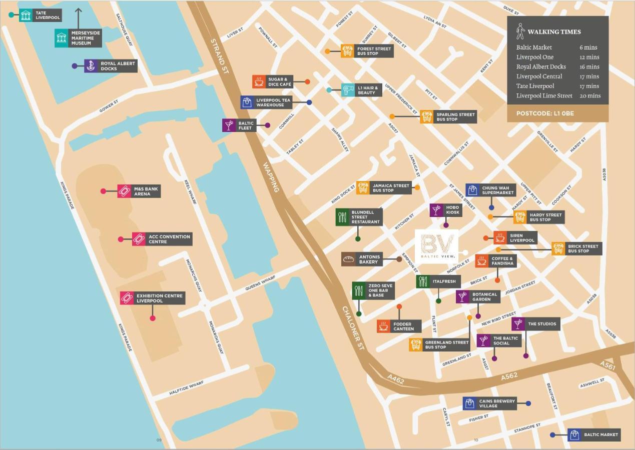 Central Liverpool Apartment Eksteriør bilde